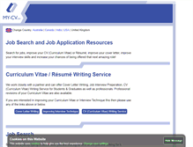 Tablet Screenshot of my-cv.com